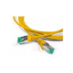 Патч-корд Hyperline PC-LPT-SFTP-RJ45-RJ45-C6A-1.5M-LSZH-YL, фото 