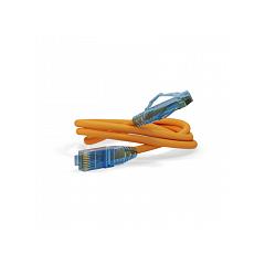 Патч-корд Hyperline PC-LPM-UTP-RJ45-RJ45-C6-0.5M-LSZH-OR, фото 