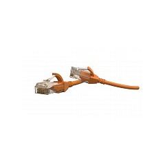 Патч-корд Hyperline PC-LPT-UTP-RJ45-RJ45-C6-1M-LSZH-OR, фото 