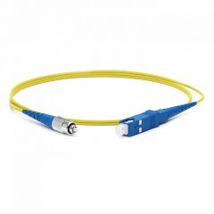 Патч-корд оптический Hyperline FC-S2-9-FC/UR-SC/UR-H-10M-LSZH-YL, фото 