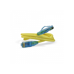 Патч-корд Hyperline PC-LPM-UTP-RJ45-RJ45-C6-0.3M-LSZH-YL, фото 
