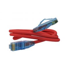 Патч-корд Hyperline PC-LPM-UTP-RJ45-RJ45-C6-1M-LSZH-RD, фото 