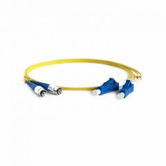 Патч-корд оптический Hyperline FC-S2-9-FC/UR-FC/UR-H-5M-LSZH-YL, фото 