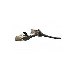 Патч-корд Hyperline PC-LPT-UTP-RJ45-RJ45-C6-1M-LSZH-BK, фото 