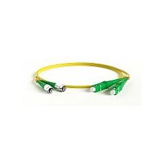 Патч-корд оптический Hyperline FC-D2-9-FC/AR-SC/AR-H-15M-LSZH-YL, фото 