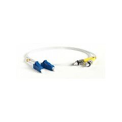 Патч-корд оптический Hyperline FC-D2-9A1-LC/UR-ST/UR-H-5M-LSZH-WH, фото 