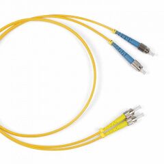 Патч-корд оптический Hyperline FC-D2-9-LC/UR-ST/UR-H-10M-LSZH-YL, фото 