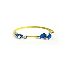 Патч-корд оптический Hyperline FC-D2-9-FC/UR-LC/UR-H-3M-LSZH-YL, фото 