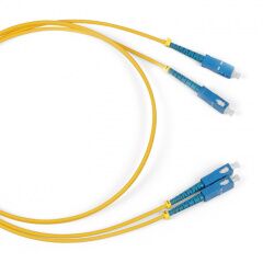 Патч-корд оптический Hyperline FC-D2-9A1-LC/UR-LC/UR-H-1M-LSZH-WH, фото 