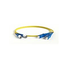 Патч-корд оптический Hyperline FC-D2-9-FC/UR-SC/UR-H-1M-LSZH-YL, фото 