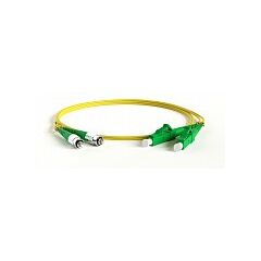 Патч-корд оптический Hyperline FC-D2-9-FC/AR-LC/AR-H-5M-LSZH-YL, фото 