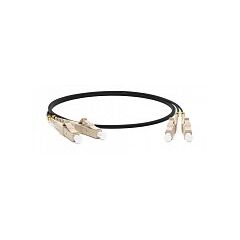 Патч-корд оптический Hyperline FC-D2-50-LC/PR-LC/PR-H-1M-LSZH-BK, фото 