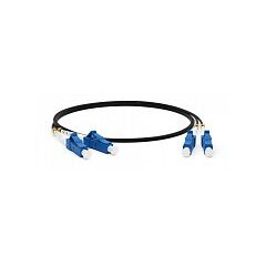 Патч-корд оптический Hyperline FC-D2-9-LC/UR-LC/UR-H-25M-LSZH-BK, фото 