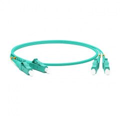 Патч-корд оптический Hyperline FC-D2-503-LC/PR-LC/PR-H-5M-LSZH-AQ, фото 