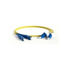 Патч-корд оптический Hyperline FC-S2-9A1-LC/UR-SC/UR-H-0.5M-LSZH-WH, фото 