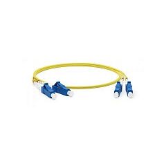 Патч-корд оптический Hyperline FC-D2-9-LC/AR-LC/AR-H-100M-LSZH-YL, фото 