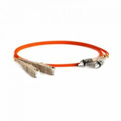 Патч-корд оптический Hyperline FC-D2-50-SC/PR-ST/PR-H-2M-LSZH-OR, фото 