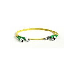 Патч-корд оптический Hyperline FC-D2-9-FC/AR-ST/AR-H-10M-LSZH-YL, фото 