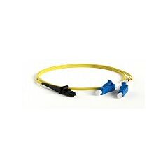 Патч-корд оптический Hyperline FC-D2-9-LC/UR-MTRJM/UR-H-5M-LSZH-YL, фото 