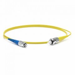 Патч-корд оптический Hyperline FC-S2-9-FC/UR-ST/UR-H-10M-LSZH-YL, фото 
