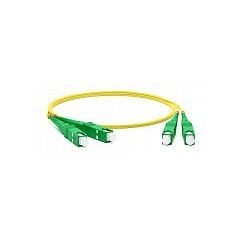 Патч-корд оптический Hyperline FC-D2-9-SC/AR-SC/AR-H-0.5M-LSZH-YL, фото 