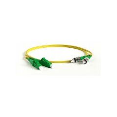 Патч-корд оптический Hyperline FC-D2-9-LC/AR-ST/AR-H-2M-LSZH-YL, фото 