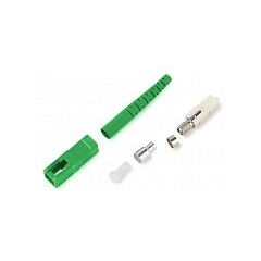Коннектор Hyperline FK-STD-SC/SA-SM-APC-GN-S3-GN-200, фото 