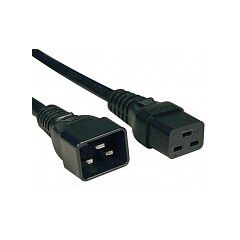 Кабель питания Hyperline PWC-IEC19-IEC20-0.5-BK, фото 