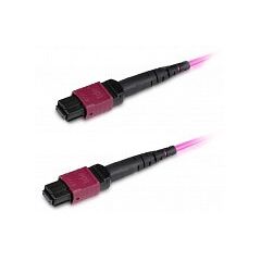 Патч-корд оптический Hyperline FHD-MC3-504-MPOF12/PS-MPOF12/PS-A-1M-LSZH-MG, фото 