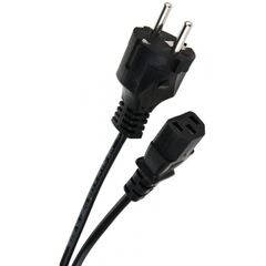 Кабель компьютер - розетка EU 220V , TP021-3.0-BK, фото 