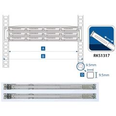 Комплект крепежа Synology 1U-2U Sliding RAIL RKS 1317, фото 