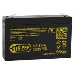 Аккумуляторная батарея Kiper HR-634W F2 6V/9Ah 8504, фото 