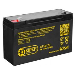 Аккумуляторная батарея Kiper GP-6120 F1 6V/12Ah 7482, фото 