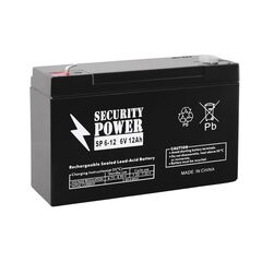 Аккумуляторная батарея Security Power SP 6-12 6V/12Ah 7458, фото 