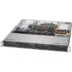 Серверная платформа Supermicro SuperServer 5019S-M2 4x3.5" 1U, SYS-5019S-M2, фото 