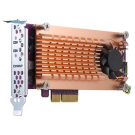Карта расширения QNAP 2 x M.2 22110/2280 PCIe SSD, PCIe Gen2 x4, QM2-2P-244A, фото 