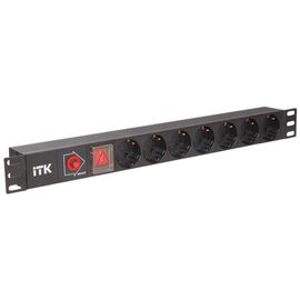 Блок розеток IEK PH13-7D3, 1U, PH13-7D3, фото 
