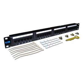 Патч-панель LANMASTER 24-ports UTP RJ-45 1U, TWT-PP24UTP/6, фото 