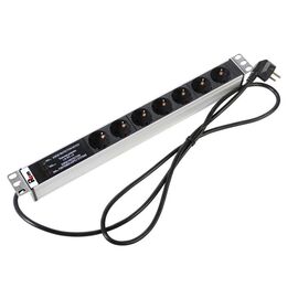 Блок розеток ЦМО Rem-16, фильтр защиты с индикатором, 1U, R-16-7S-FI-440-3, фото 