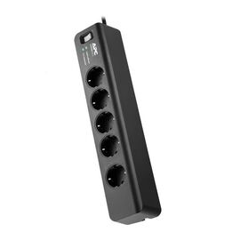Сетевой фильтр APC by Schneider Electric Essential SurgeArrest 1.8 м Чёрный, PM5B-RS, фото 