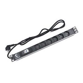 Cabeus PDU-6P-B-2EU Блок евророзеток для 19" шкафов, фото 