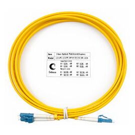Cabeus FOP(d)-9-LC-LC-3m Шнур оптический duplex LC-LC 9/125 sm 3м LSZH, фото 
