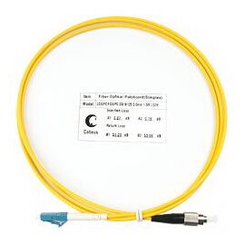 Cabeus FOP(s)-9-LC-FC-1,5m Шнур оптический simplex LC-FC 9/125 sm 1,5м LSZH, фото 