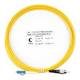 Cabeus FOP(s)-9-LC-FC-3m Шнур оптический simplex LC-FC 9/125 sm 3м LSZH, фото 