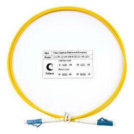 Cabeus FOP(s)-9-LC-LC-1m Шнур оптический simplex LC-LC 9/125 sm 1м LSZH, фото 