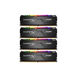 Комплект памяти Kingston HyperX FURY RGB 32GB DIMM DDR4 2400MHz (4х8GB), HX424C15FB3AK4/32, фото 