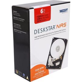 Диск HDD HGST Deskstar NAS SATA III (6Gb/s) 3.5" 6TB, 0S04007, фото 