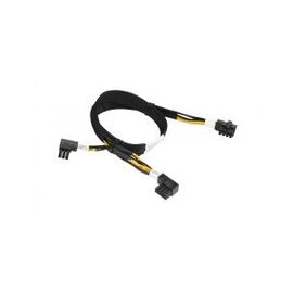 Кабель Supermicro 8-Pin  to 8-Pin + 6-Pin Right Angle PCIe 57cm (CBL-PWEX-0790), фото 