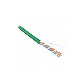 Кабель витая пара Hyperline UUTP4-C6-P24-NCR-IN-PVC-GN-100, фото 