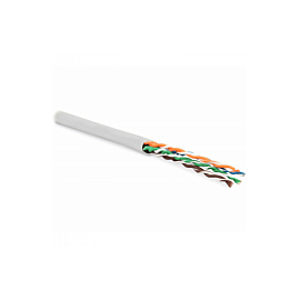 Кабель витая пара Hyperline UUTP4-C5E-P24-IN-PVC-WH-100, фото 